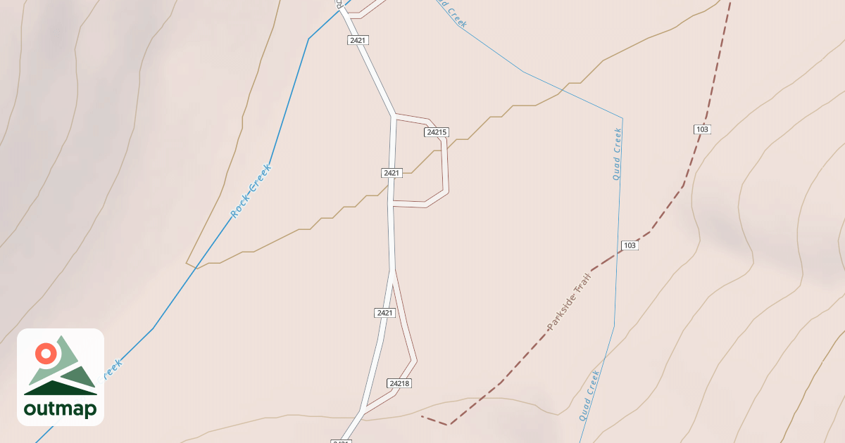 Map of DISPERSED CAMPSITE