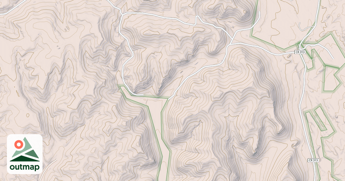 Map of HAY CREEK BR 1B