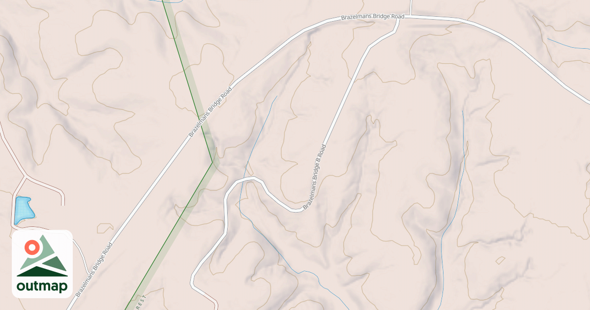 Map of BRAZZLEMANS BRIDGE B