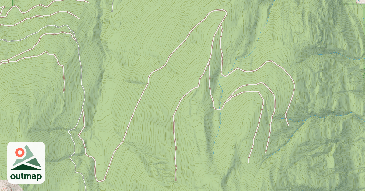 Map of HELLROARING RIDGE