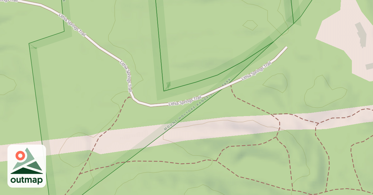 Map of Lithia Springs Trail