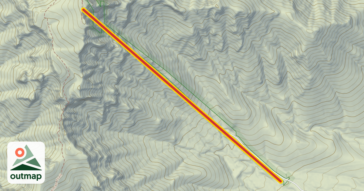 Map of Franklin Mountain Tramway