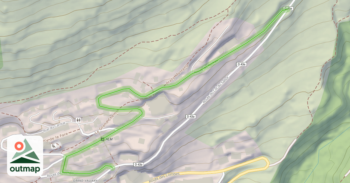 Map of Route du Rochas