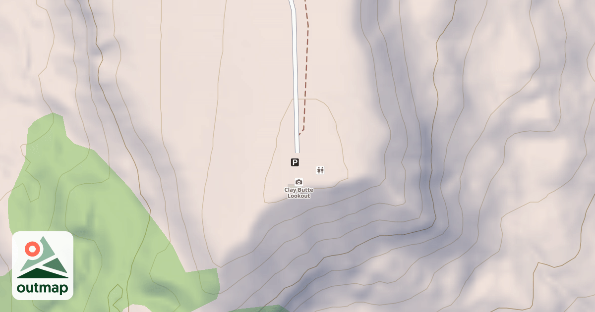 Map of CLAY BUTTE PARKING AREA