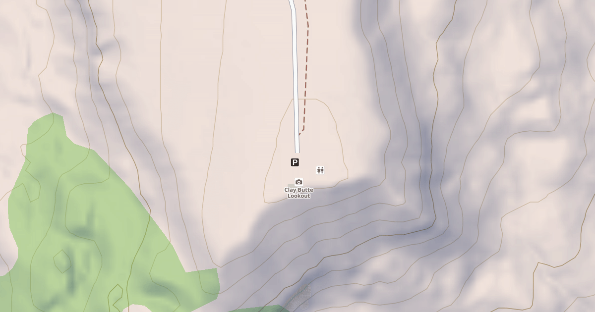 Map preview of CLAY BUTTE PARKING AREA
