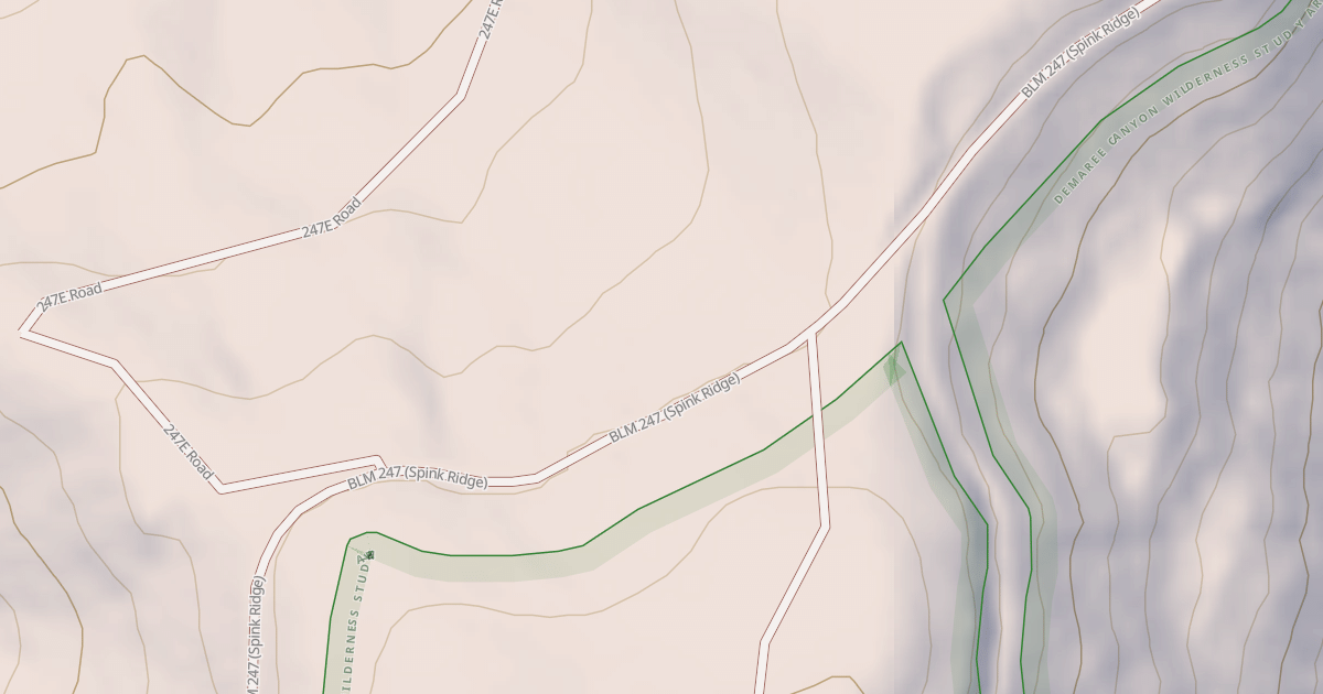 Map preview of BLM National GTLF Public Motorized Roads 590b9c82-7a6f-4640-ac06-9516244c16db