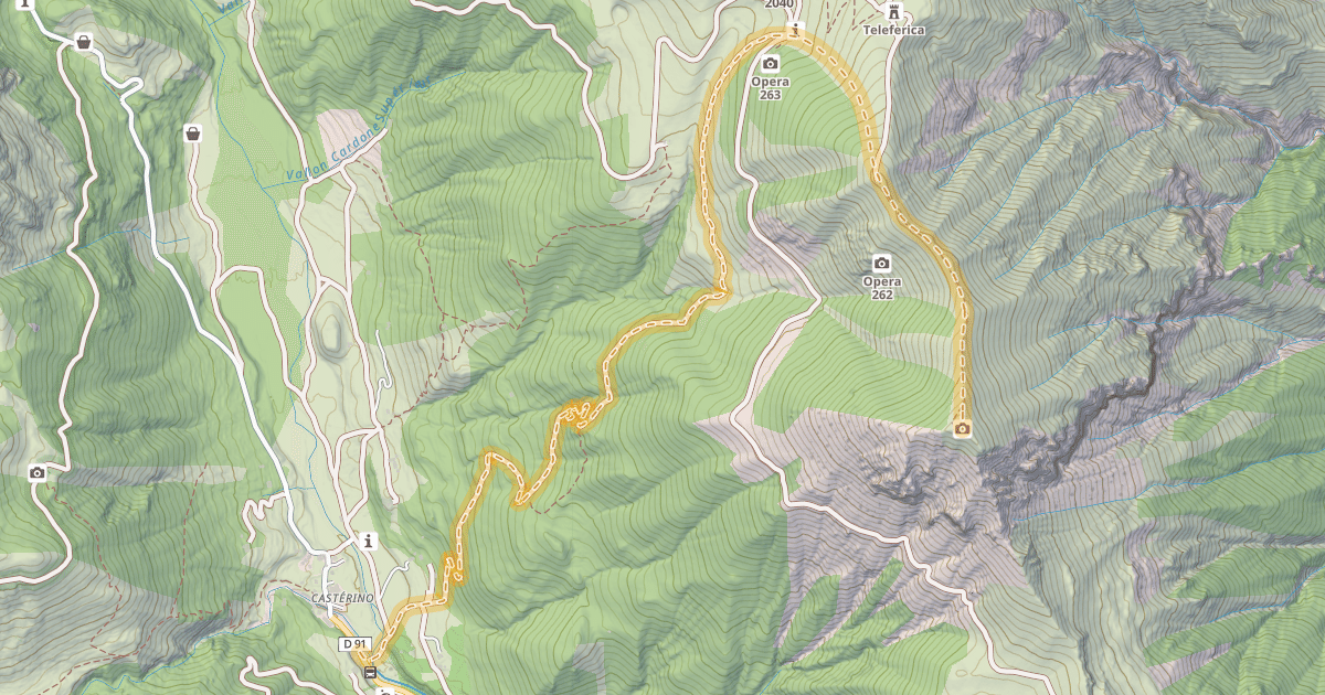Map preview of Mont Chajol — Casterino