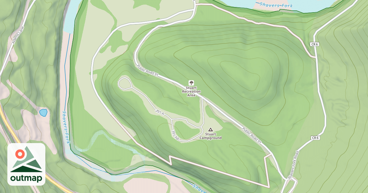 Map of STUART REC AREA