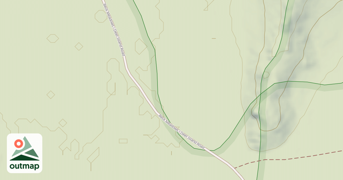 Map of BECK MEADOWS / DEER ISLAND RD