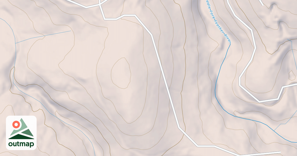 Map of COLDWATER SPUR J