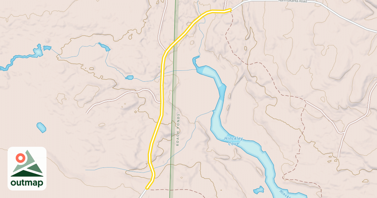 Map of Nahmakanta Road