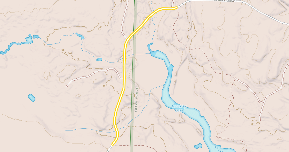 Map preview of Nahmakanta Road