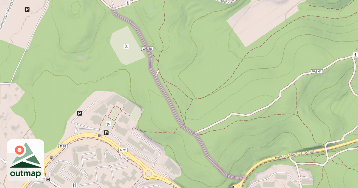 Map of Piste de l'Orme