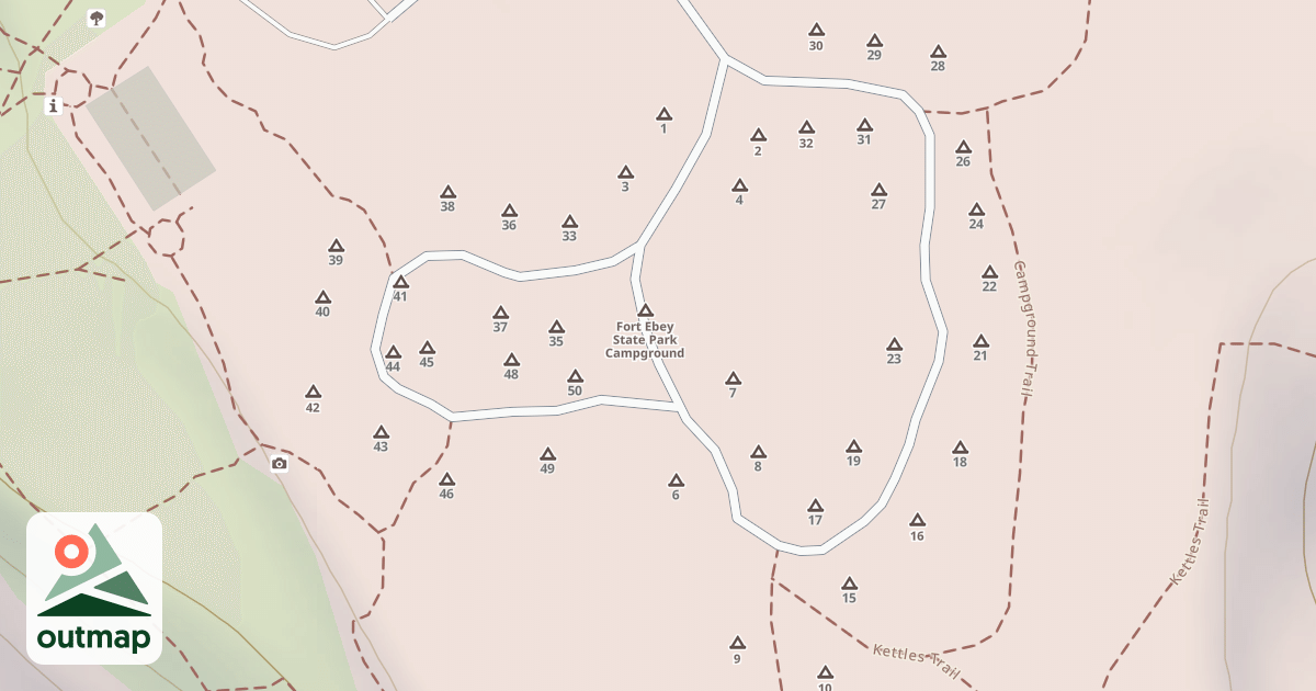 Map of Fort Ebey Road
