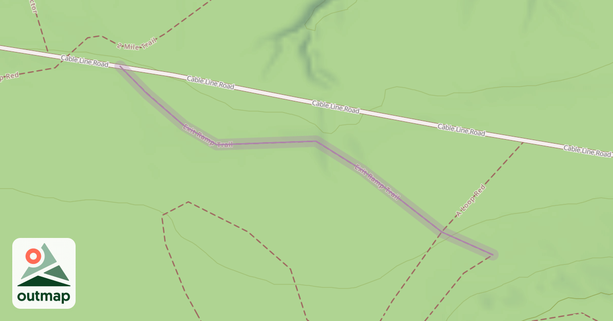Map of Exit Ramp Trail