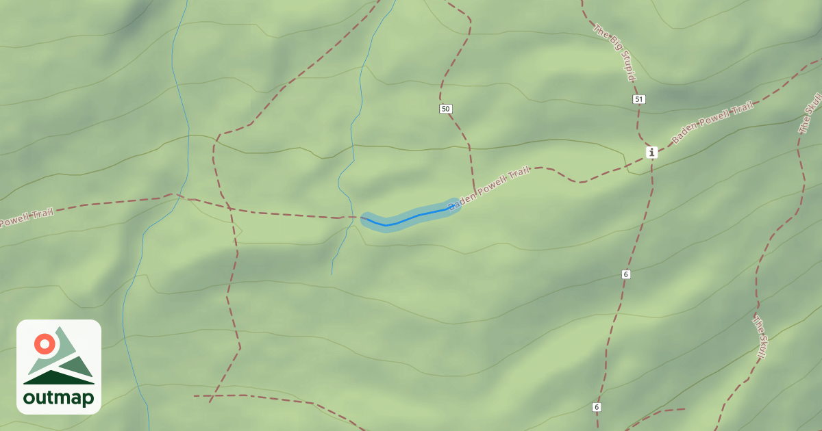 Map of Baden Powell Trail