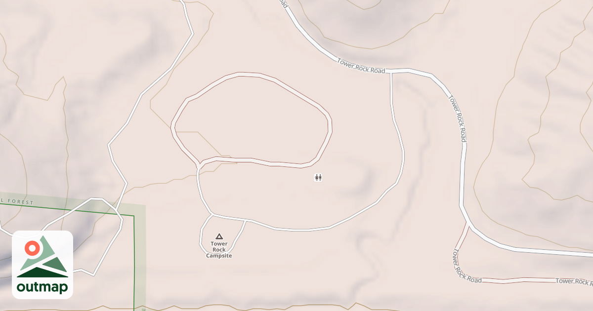 Map of TOWER ROCK REC RD #3
