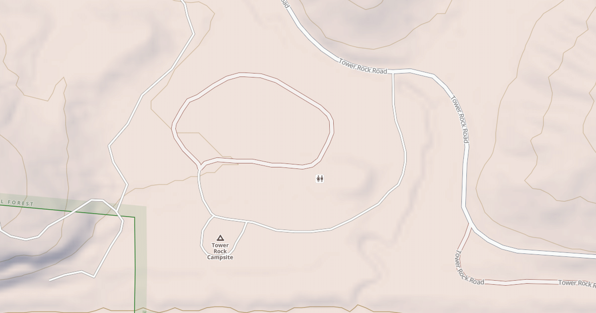 Map preview of TOWER ROCK REC RD #3