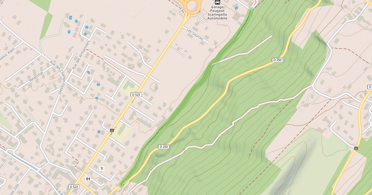Map preview of Chemin du Nox