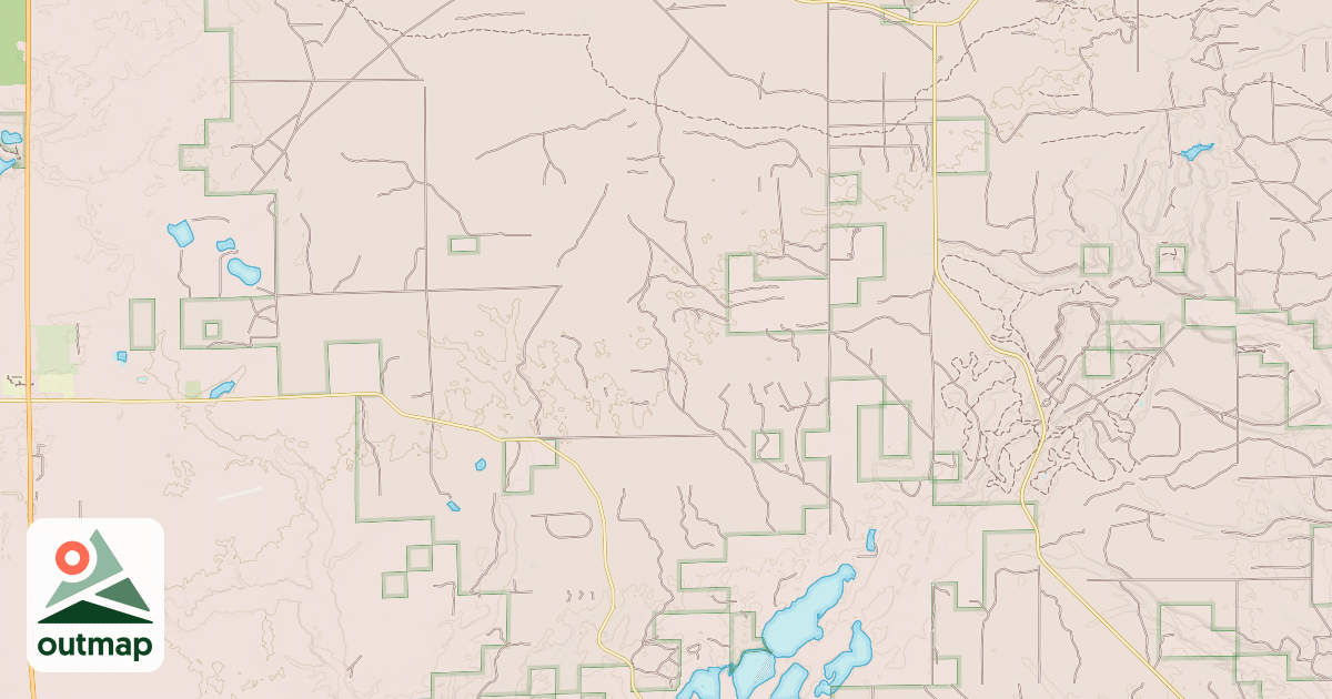 Map of HURON ORV, SAND LAKE SPUR