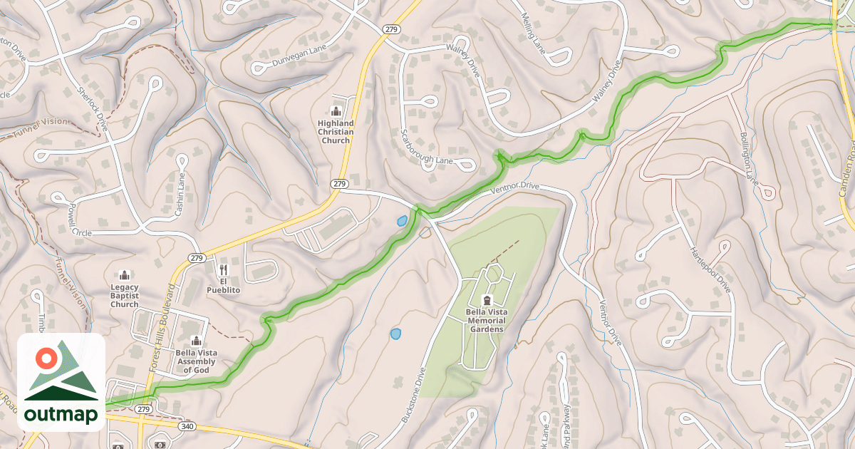 Map of Lago Vista-West