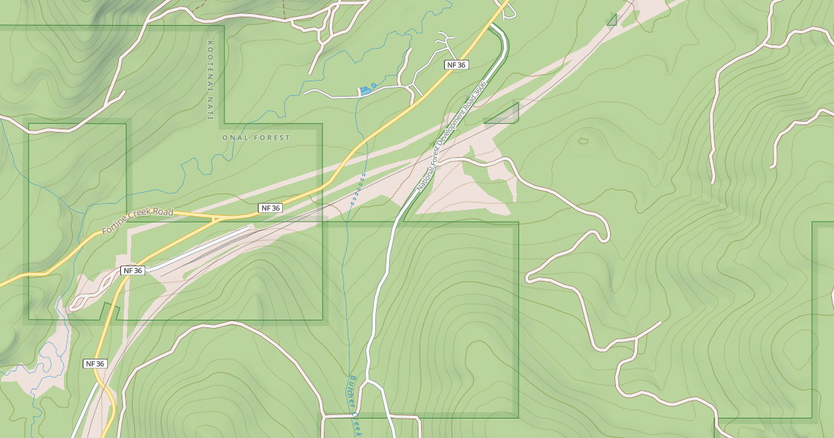 Map preview of BUTCHER CREEK