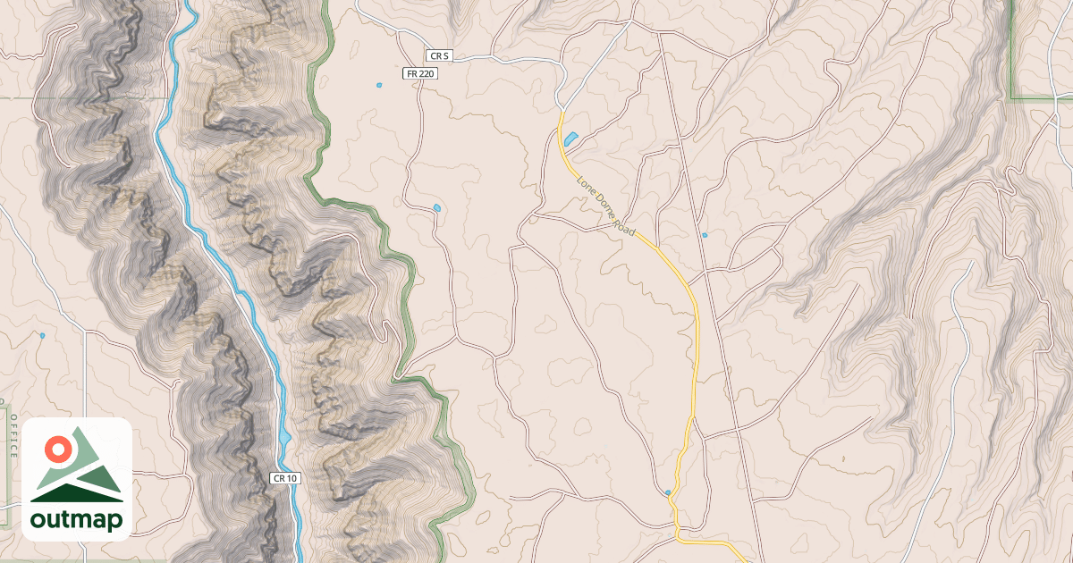 Map of PONY RSVR