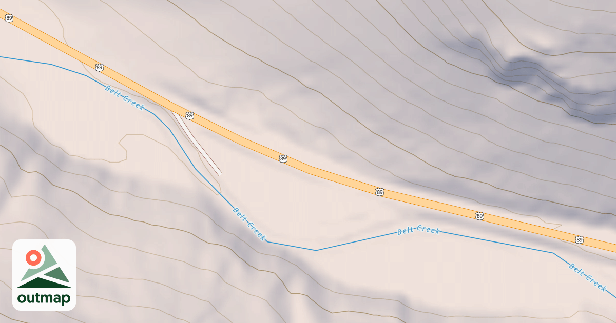 Map of HWY 89 DISPERSED C