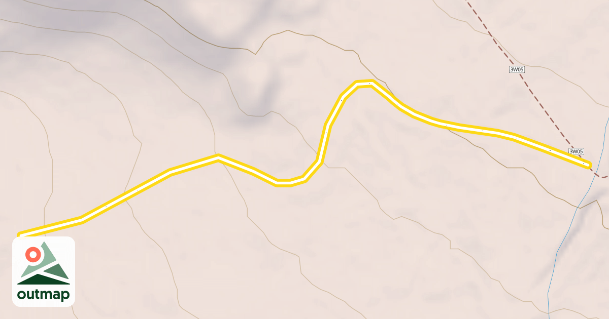 Map of Bunny Flat Loop (Sand Flat Winter Trails)
