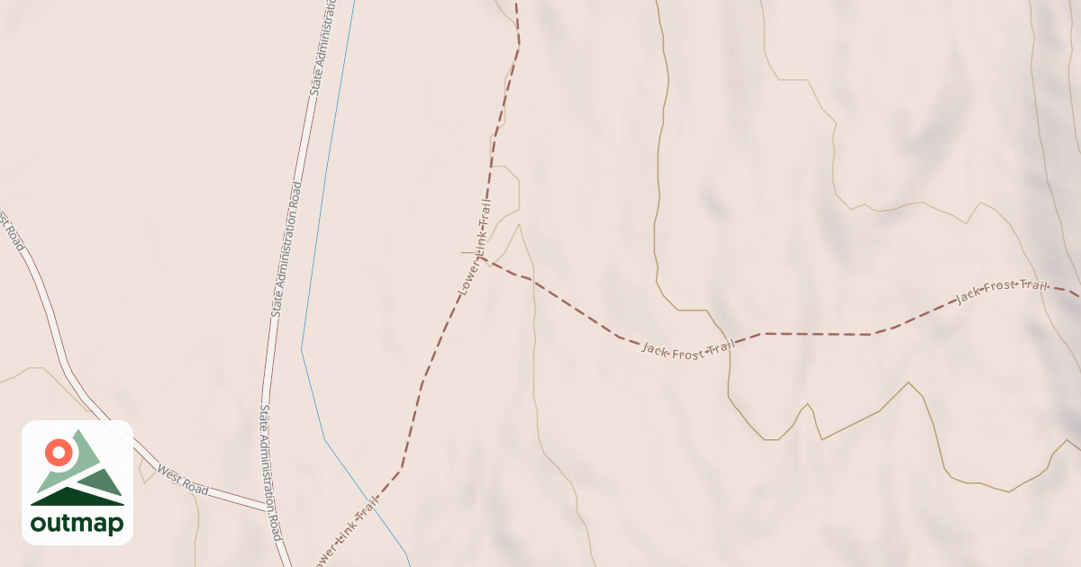 Map of Jack Frost Trail