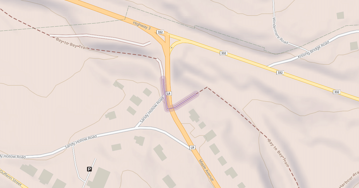 Map preview of Bay to Bay Trail