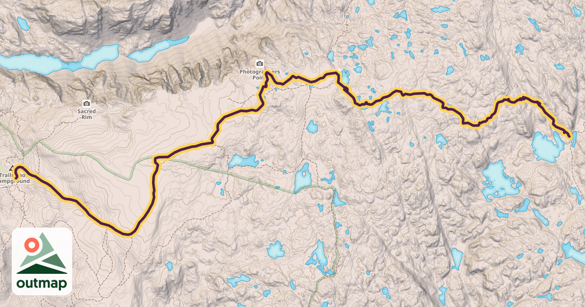 Map of Pole Creek Trail