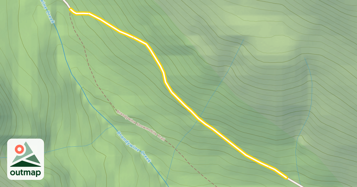 Map of Upper Road (Not groomed)