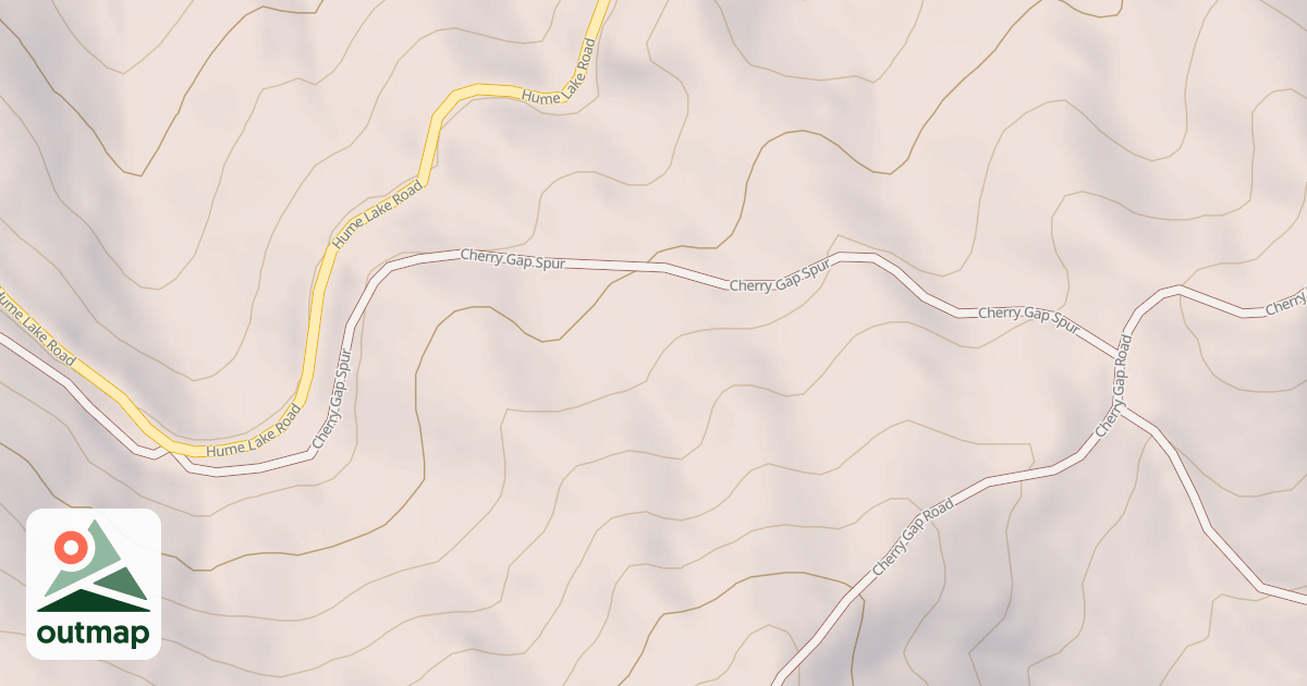 Map of CHERRY GAP
