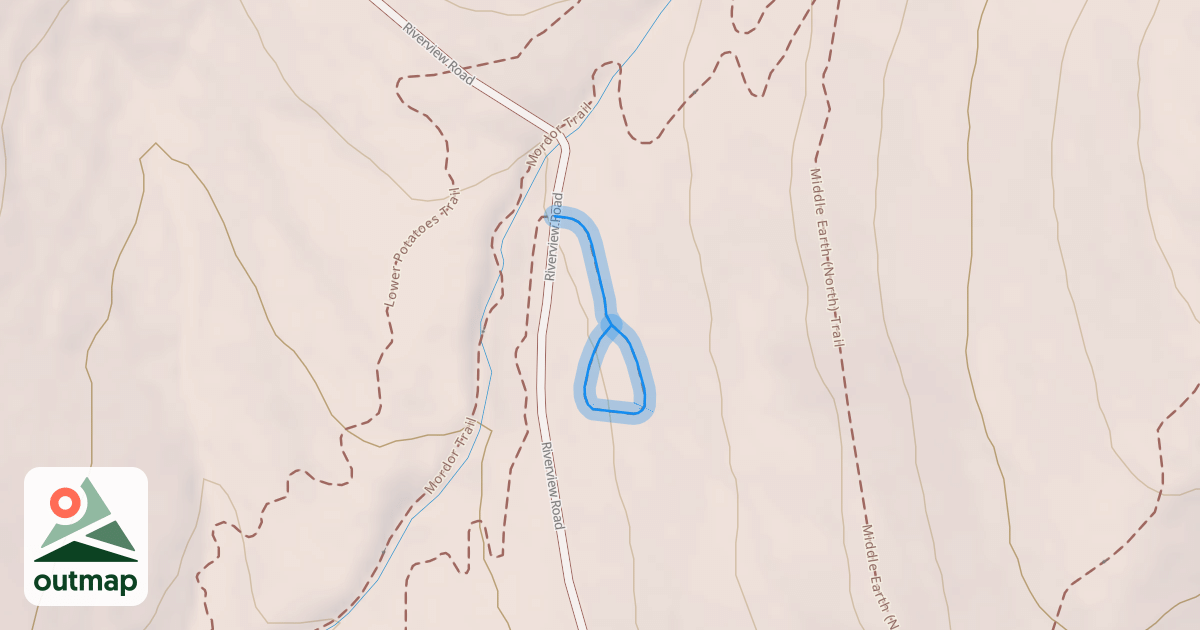 Map of Isengard Drop Zone Trail