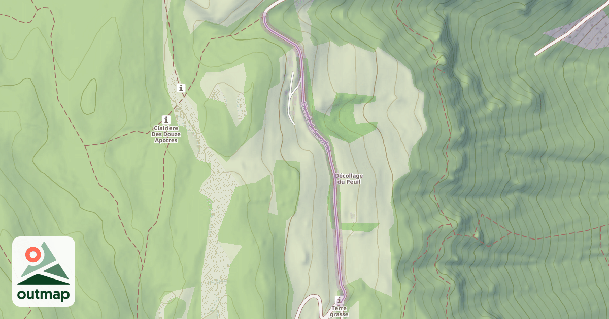 Map of Chemin de Savoyères