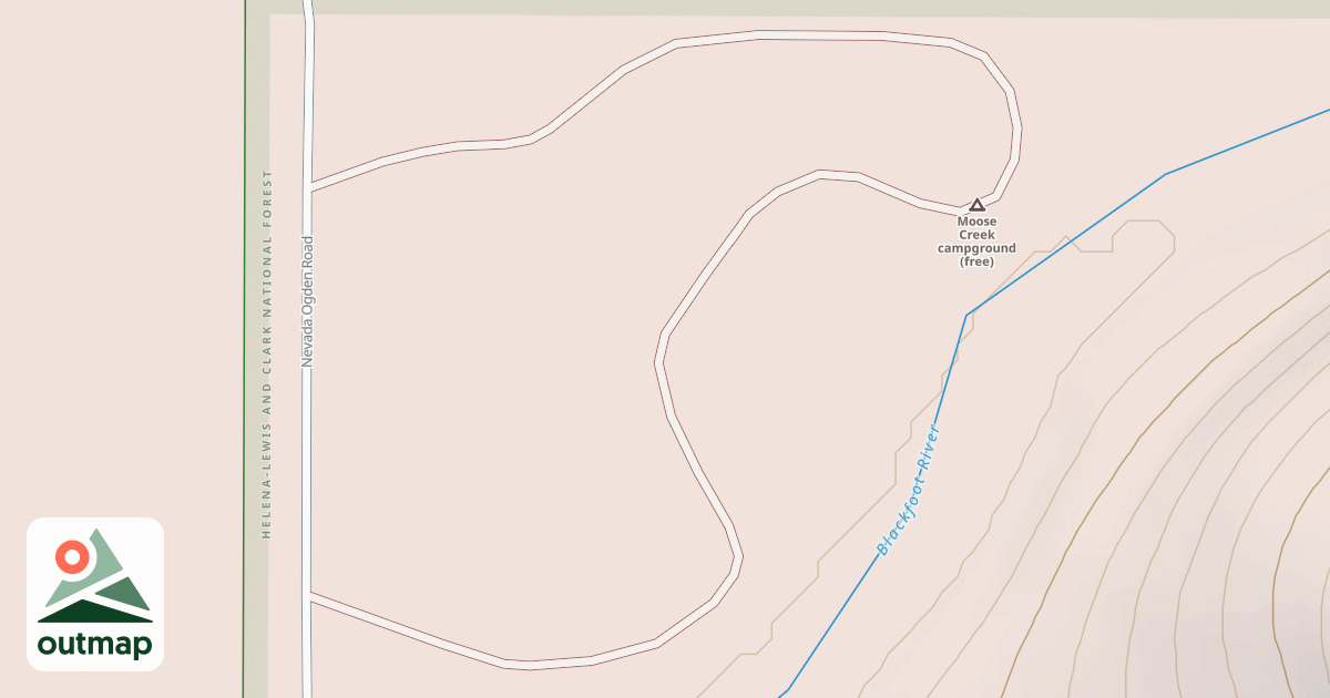 Map of BLACKFOOT CAMPGROUND