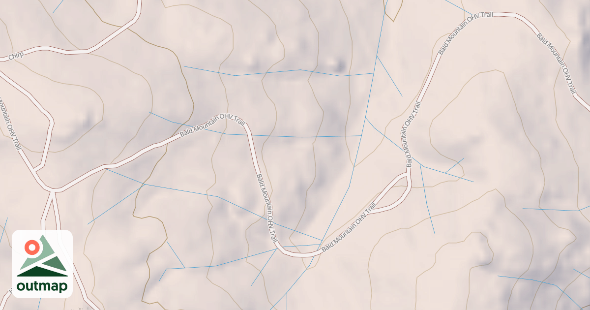 Map of BALD MOUNTAIN T10