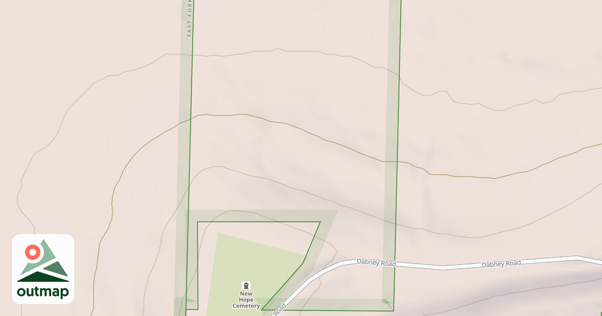 Map of NEW HOPE CEMETERY RD