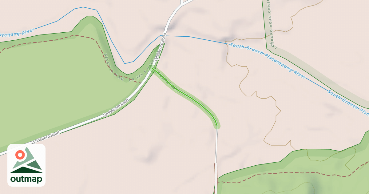 Map of Frog Rock Road