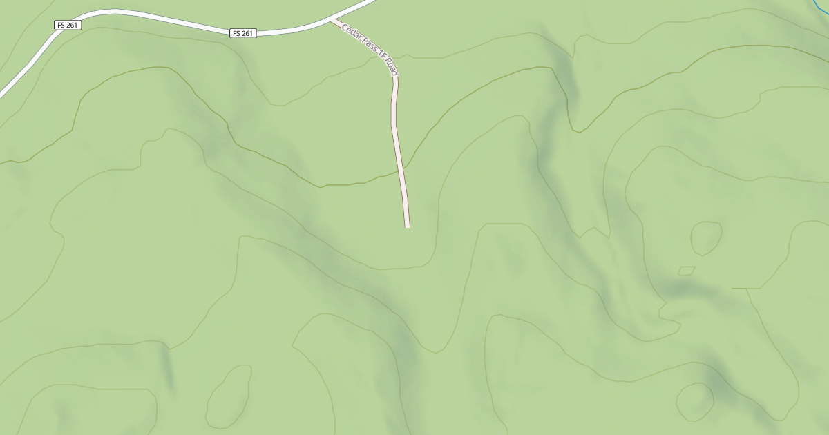 Map preview of CEDAR PASS 1F