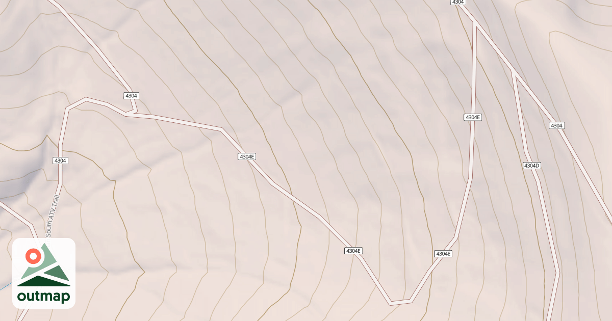 Map of DEADMAN SOUTH ATV SPUR E