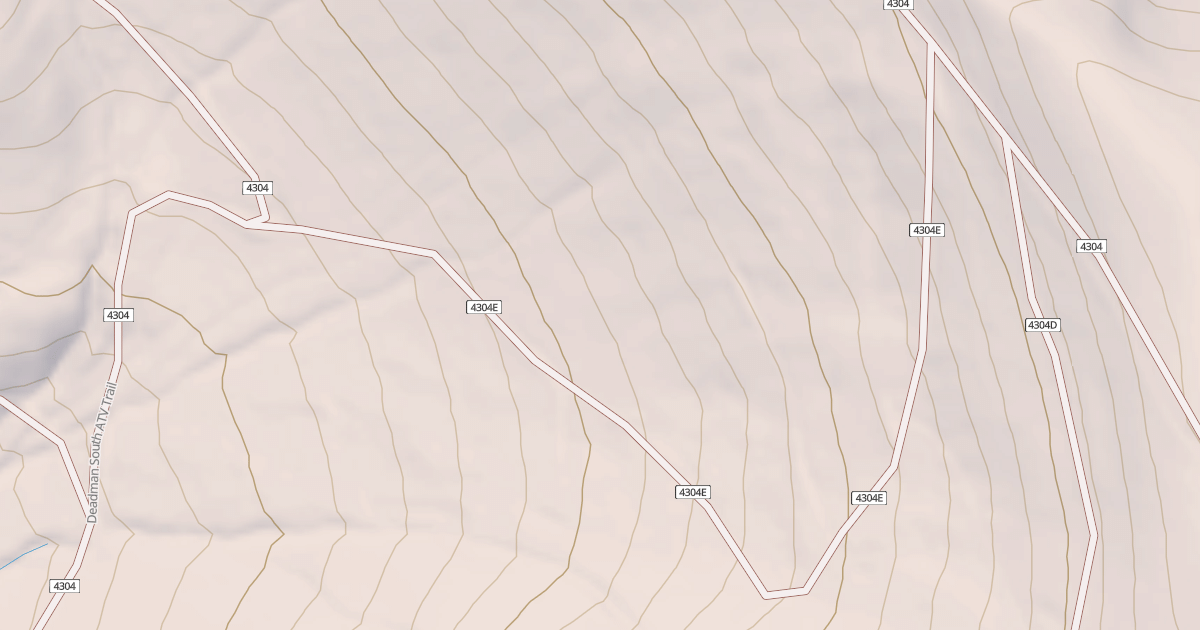 Map preview of DEADMAN SOUTH ATV SPUR E