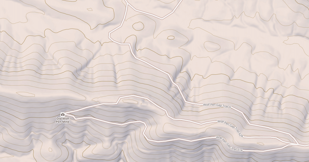 Map preview of WOLF PEN GAP 614