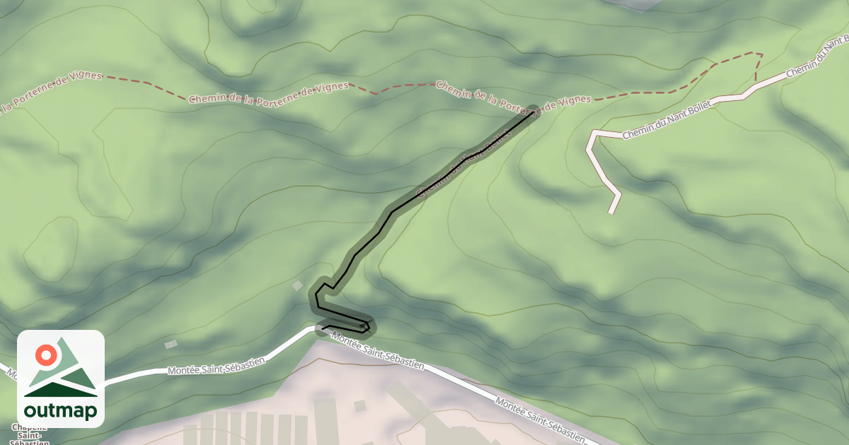 Map of Chemin du Nant Bollet