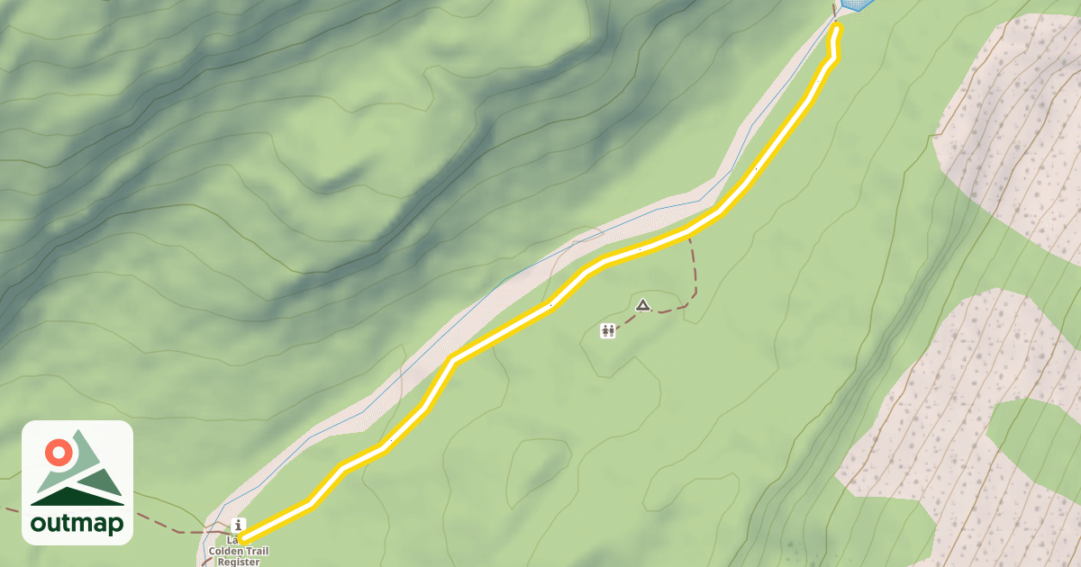 Map of Avalanche Pass Trail
