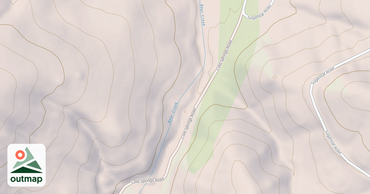 Map of COLD SPRINGS