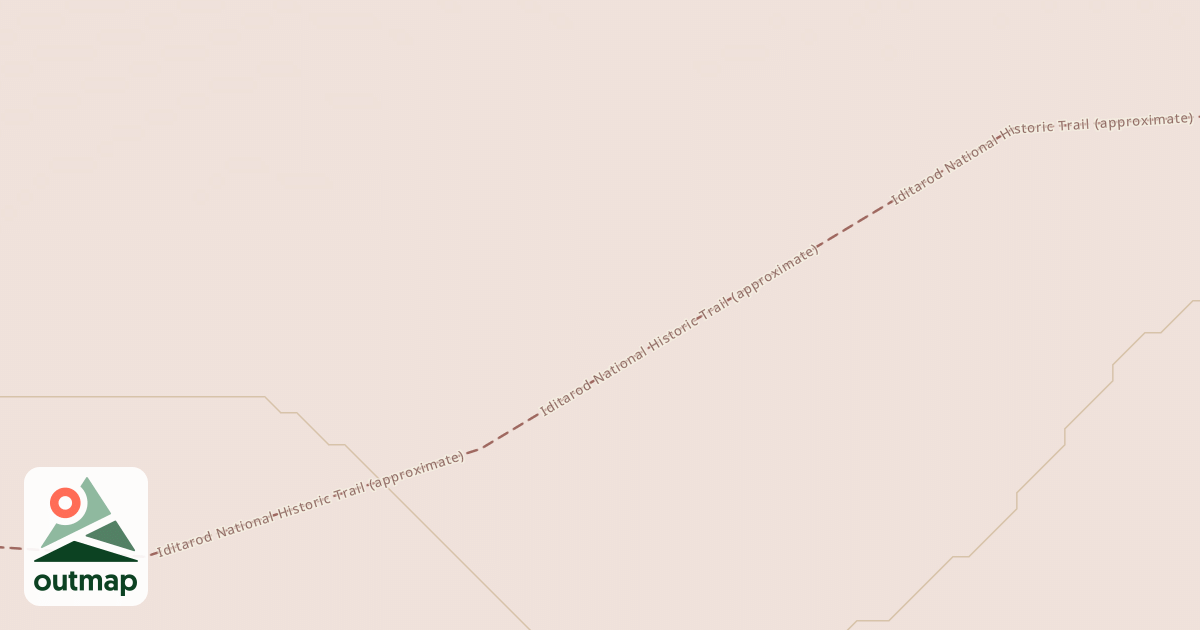 Map of Iditarod National Historic Trail