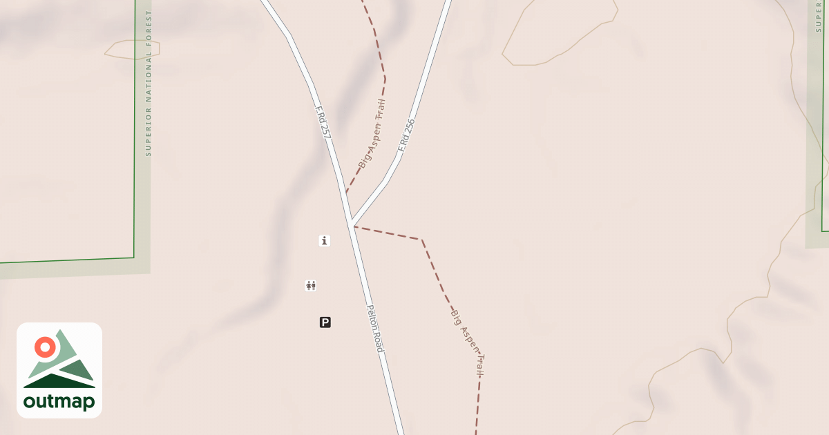 Map of Big Aspen Spur Aa