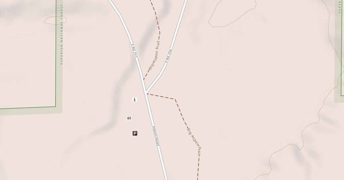 Map preview of Big Aspen Spur Aa